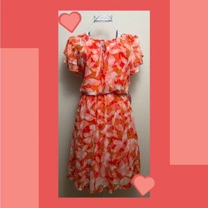 large harlow & rose beautiful peach sundress with tax